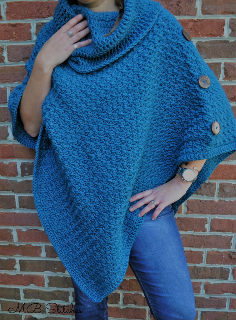 Fall Poncho Crochet Pattern Round Up from Caitlin's Contagious Creations