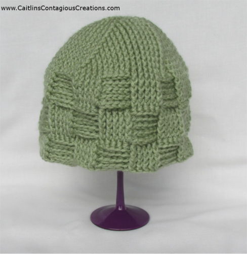 Caitlin's Contagious Creations gives you this free, Spiral Star Basket Weave Winter Hat Crochet Pattern. Fun and fast crochet pattern for a cold weather beanie.