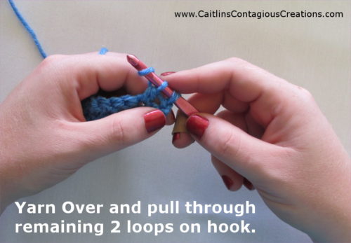 Double Crochet Stitch Tutorial from Caitlin's Contagious Creations. Learn this basic crochet stitch with my beginner friendly step by step photo lesson.