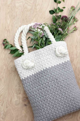 Crochet Lemon Tote Bag - Repeat Crafter Me