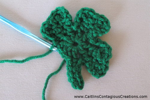 Shamrock Granny Square crochet pattern from Caitlin's Contagious Creations. This easy Irish flower is not just for St. Patrick's Day! This easy four 4 leaf clover afghan square is fast and fun and can be made into many types of projects! Enjoy!