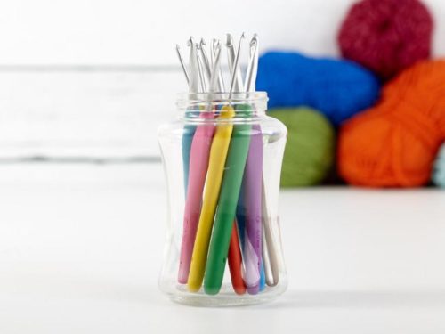 Set of 10 Ergonomic Crochet hooks from Clover make a great gift idea.