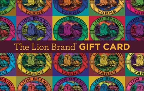 Lion Brand Gift Card with customizable amount is perfect for the yarn lover on your list!