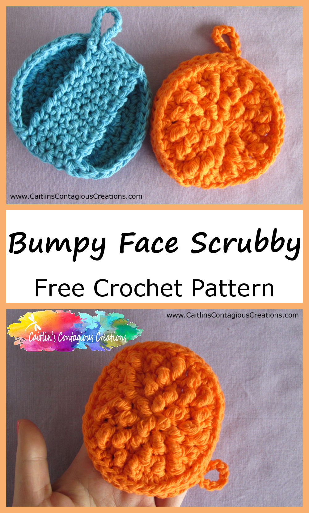 Bumpy Face Scrubby Free Crochet Pattern