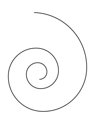 stitch symbol for the Magic Ring looks like a spiral