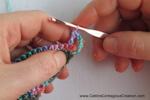 Skip 1 stitch and treble crochet in next st.
