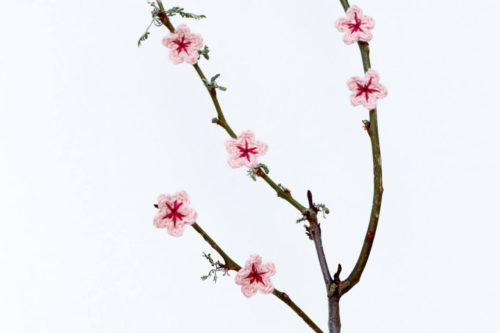 realistic flower crochet pattern cherry blossom example