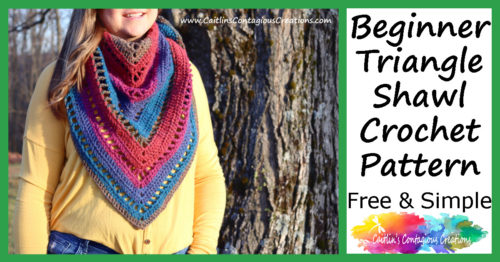 Beginner Triangle Shawl Crochet Pattern