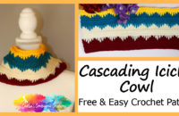 Cascading Icicles Cowl Free & Easy Crochet Pattern