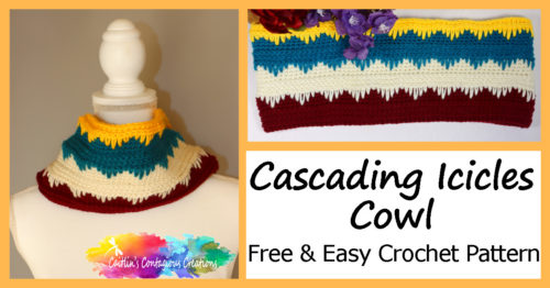 Cascading Icicles Cowl Free & Easy Crochet Pattern