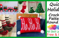 Quick Holiday Crochet Pattern Round Up facebook image