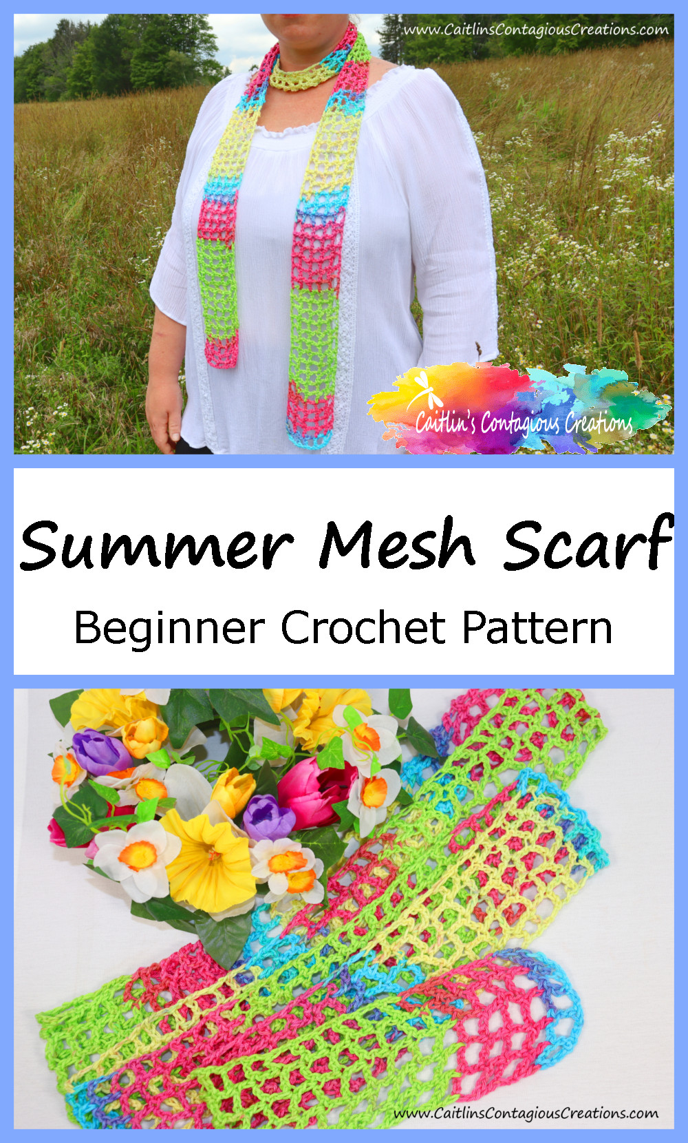 pinterest image 03 for summer scarf crochet pattern