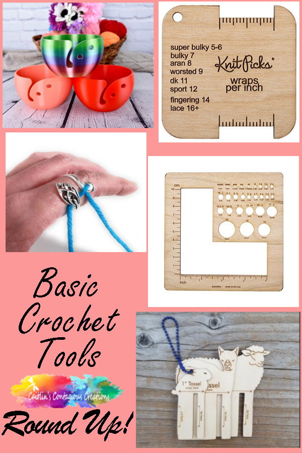 basic crochet tools which a beginner needs to get started